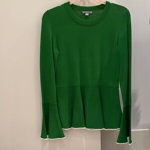 COS Vibrant Green Peplum Blouse